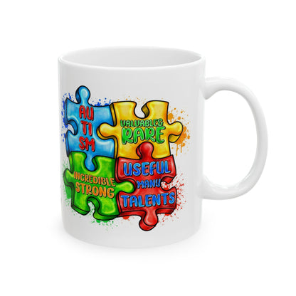 "I'm Strong" Colorful Puzzle Strength Mug