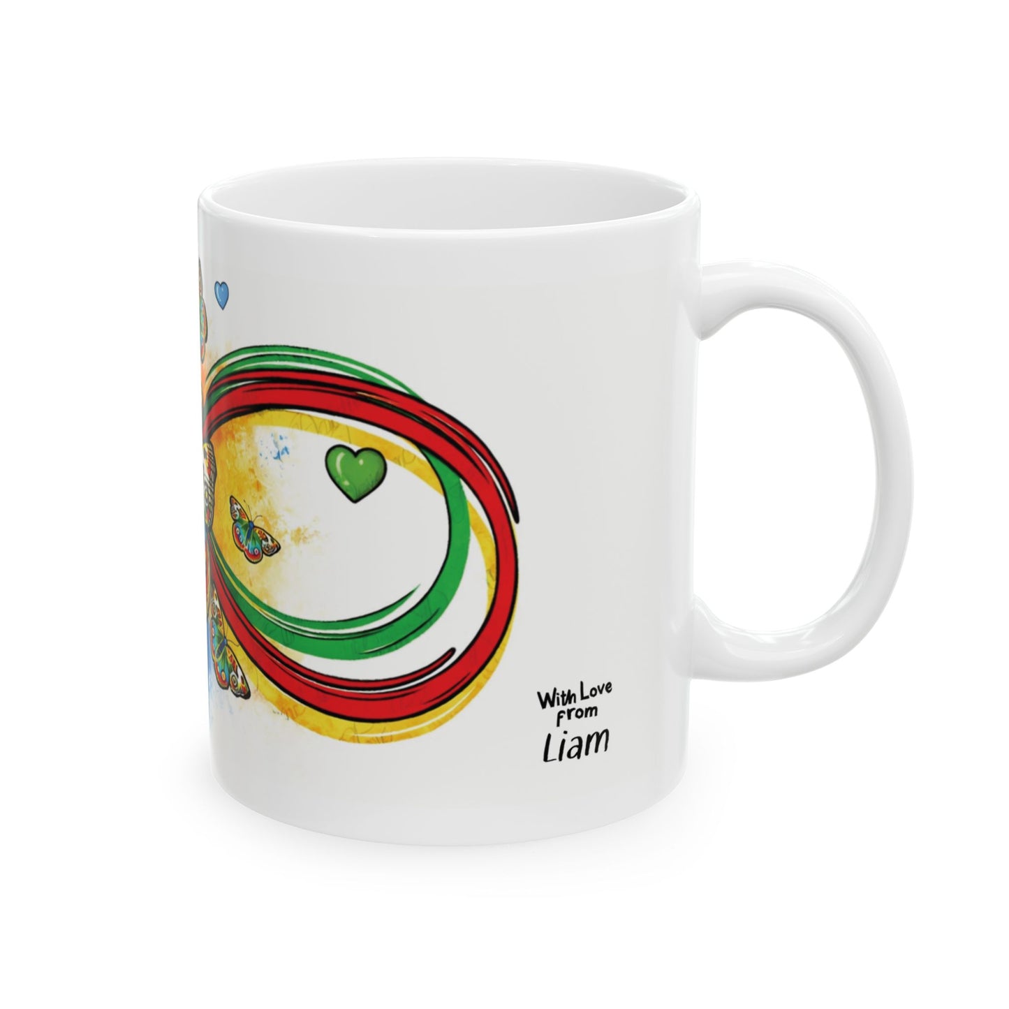 Infinity Butterfly Colorful Mug