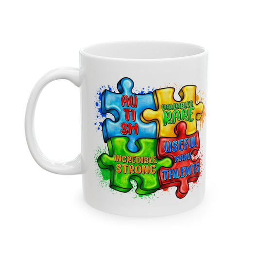 "I'm Strong" Colorful Puzzle Strength Mug