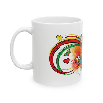 Infinity Butterfly Colorful Mug
